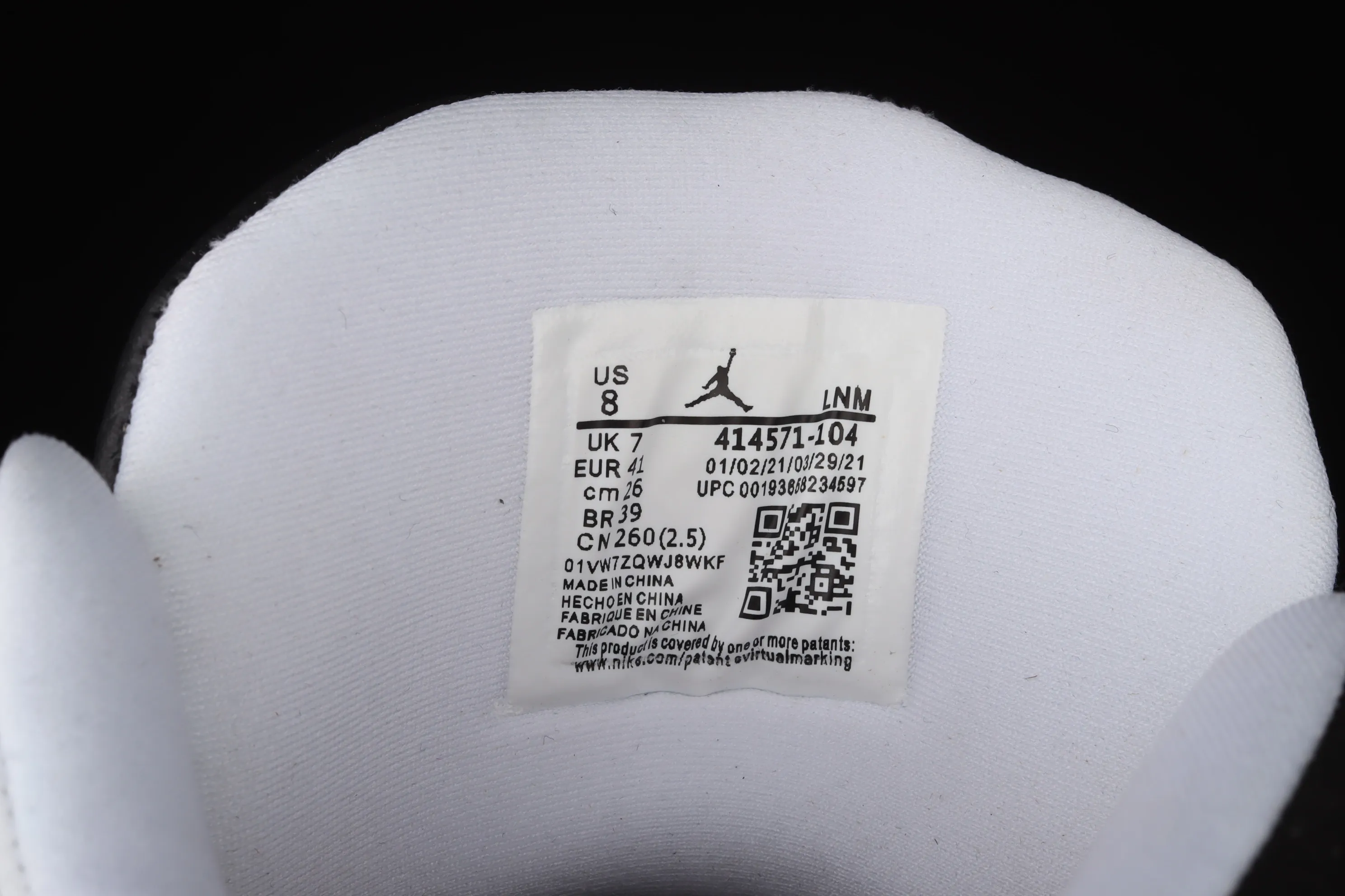 All categories Air Jordan Jordan series basketball shoes Air Jordan 13 G version Air Jordan AJ13 Retro AJ13 Joe 13 black and white panda 414571-104